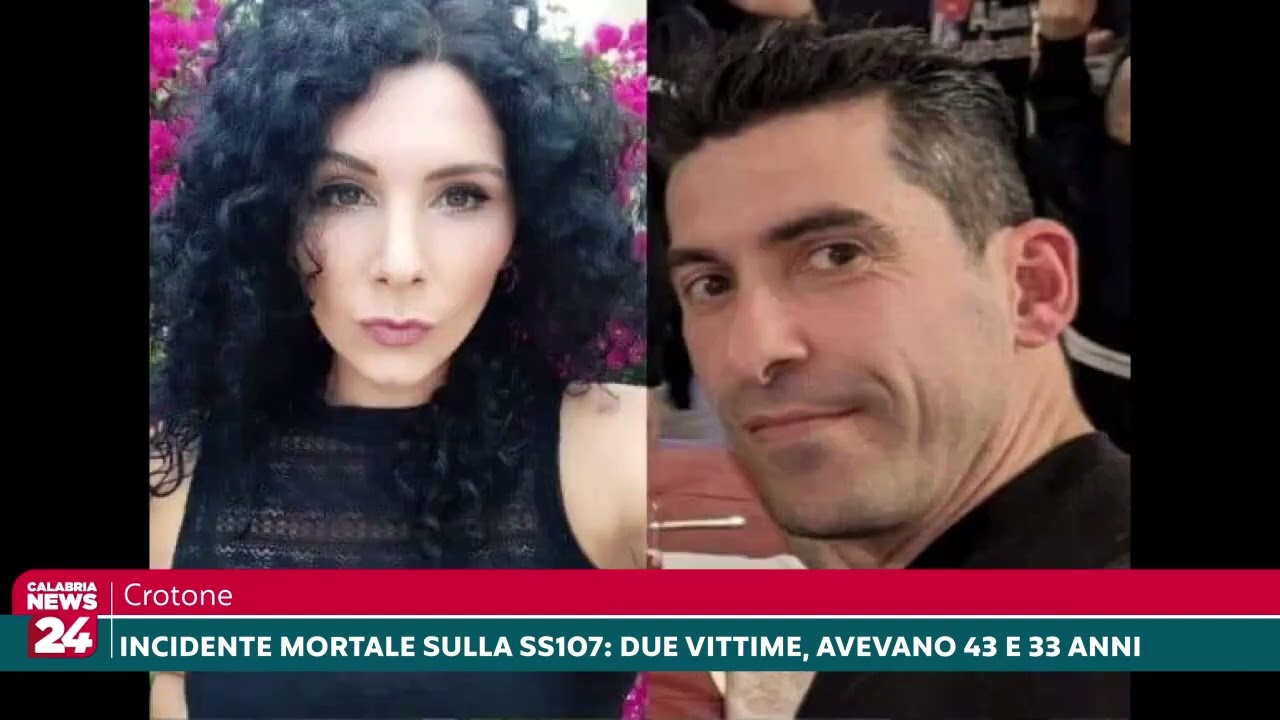 Crotone, Incidente mortale sulla SS107 , due vittime, avevano 43 e 33 anni