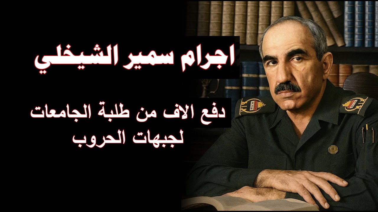 المجرم سمير الشيخلي صفع رئيس مدينة الطب ودفع الاف من شباب الجامعة لمحرقة الحروب