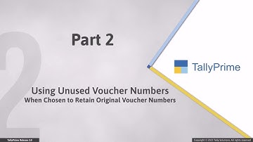 Voucher Numbering Behavior in Tally Prime 3.0 | Tally Prime | Tally Module | TDL