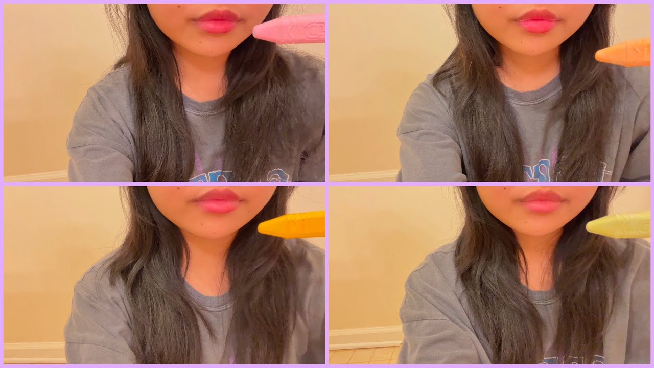 2 Soaked Crayola Sidewalk Chalk & 2 Dry Crunchy Sidewalk Chalk Chewing