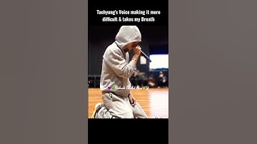 taehyung making everyone enjoy his running choreography with his Melodious Vocals#taekook#v#jungkook