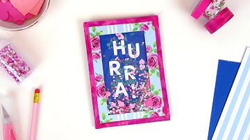 DIY Shaker Birthday Card For a Friend ♥ Using We R Memory Keepers "Revolution"