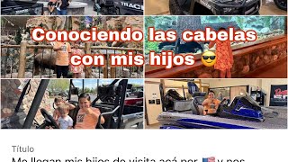 Me llegan mis hijos de visita acá por 🇺🇸y nos vamos a conocer las Cabelas👏(ELCANIS) 