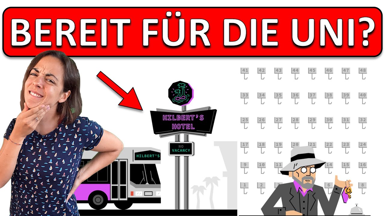 🚀🚀🚀 HILBERTS HOTEL | UNI MATHE (VORKURS) | Bist du SCHLAU GENUG fürs STUDIUM?
