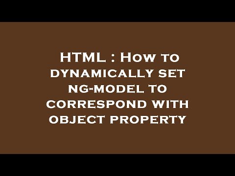 HTML : How