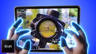 M1 iPad Pro 6 Finger Claw Gyro Handcam (PUBG MOBILE) Gaming Review & GamePlay