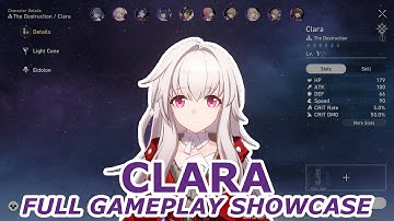 Clara Gameplay Showcase: Character Skill, Ultimate and All Animations | Honkai: Star Rail