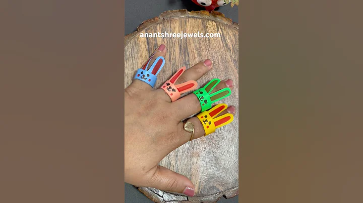 Diy paper Rings #shorts #youtubeshorts #diy #papercraft #craft #kidsvideo #kidsfun #kids #rings