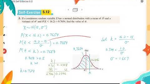 Chapter  5: Probability Distribution [Self Exercise 5.12 Part B] KSSM Form 5 Add Maths