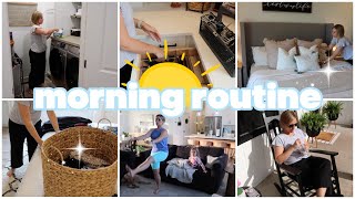 MORNING ROUTINE | SPEND THE MORNING WITH ME | LAUNDRY | DISHES | GARDEN PLANS | RACHEL LEE AT HOME