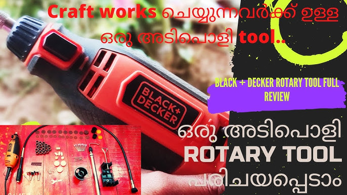 BLACK+DECKER RT18KA-B1 180W Electric Rotary Tool with 118 pc