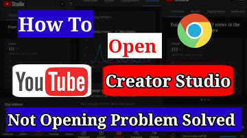 100% Chrome में youtube studio कैसे खोलें।🤩 {not opening problem solved}👍