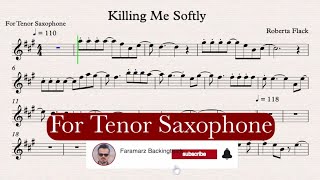 Video thumbnail of "Killing Me Softly - Play along for Tenor Sax"