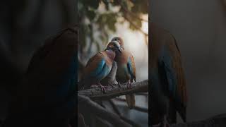birds love each other