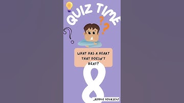 What has a heart but does not beat??  #puzzle #braintest #dop2 #funny #riddles #mathematics #quiz