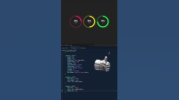 Day 003 - 🤯 Animated Layered Circular Progress Bar using HTML CSS & JS | UI Design Idea 🔥 #Shorts