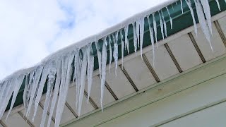 Ice dams keep roofing professionals busy during prolonged cold snap