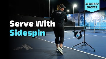 How To SIDESPIN / SLICE SERVE In Pickleball | SpinPro For Pickleball Basics