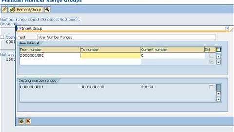 Maintain Number Ranges for Settlement Documents