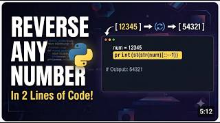 Reverse Any Number in Python (In Just 2 Lines!) 🐍