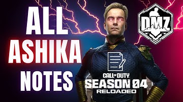 All DMZ Ashika Island Notes Locations and Keys Required