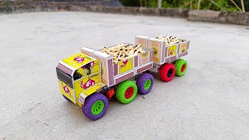 How to make matchbox truck at home - Diy electric heavy loaded truck