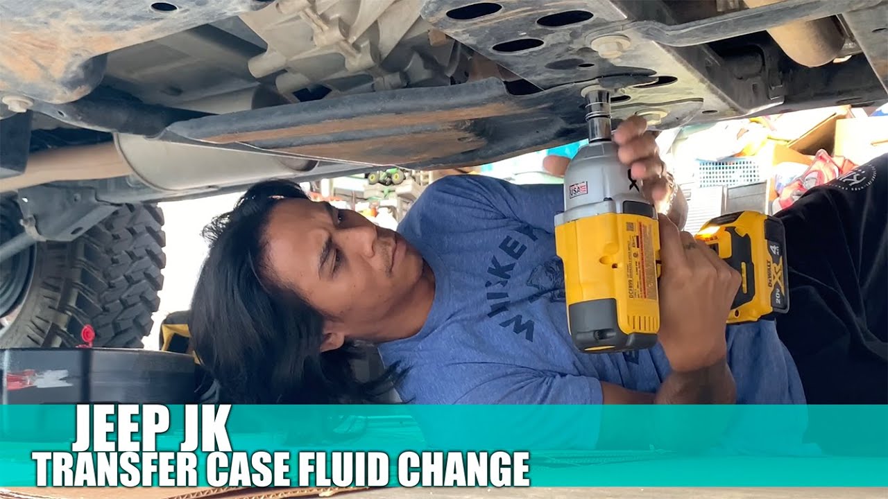 Transfer Case Fluid Change 2018 Jeep Wrangler JK Sport - YouTube