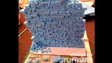 Making my very first diorama (dio) stone wall,out of foam board for 1/6 figure background.
