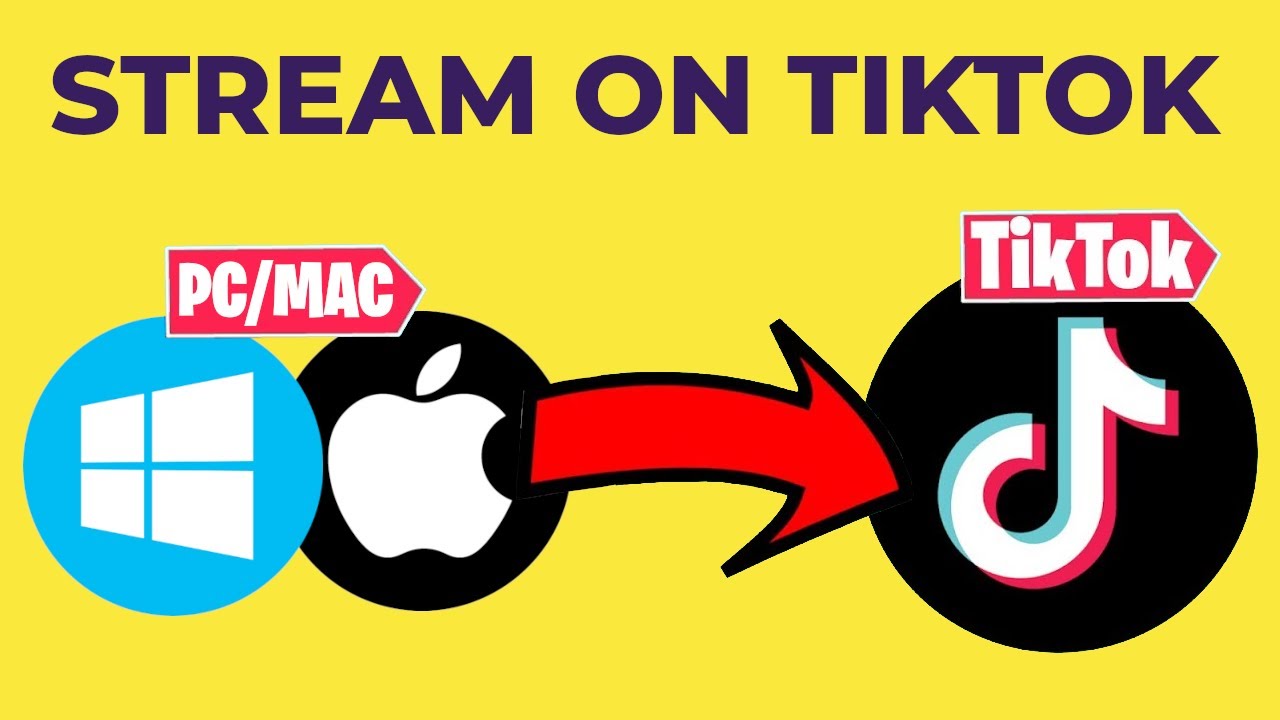 A thumbnail for a video about PC/Mac streaming on TikTok LIVE