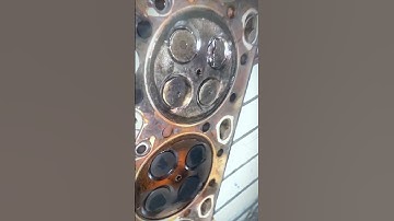 Broken valve #cause piston damage #volvo 540 #plz_subscribe_my_channel #mechanic #shorts #foryou #fy