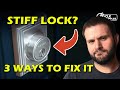 Stiff lock 3 ways how to fix it
