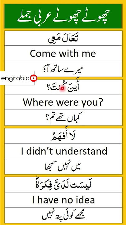 4 Arabic Sentences You Must Know! | Speak Like a Native #learnarabiconline #languageacademy