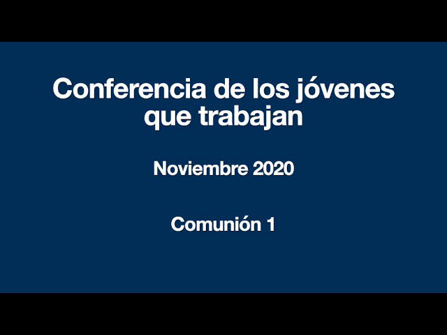 Conferencia de los jóvenes que trabajan noviembre 2020