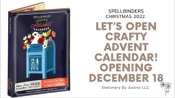 DAY 18 Crafty Advent Calendar Opening ~ Spellbinders 2022