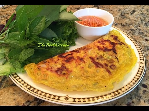 Video Bánh Xèo - Vietnamese Savory Crepes - youtube