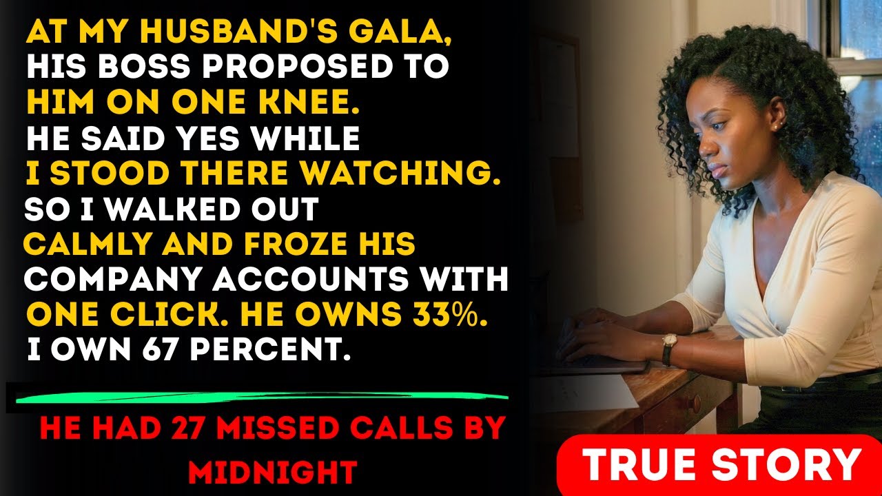 At Our Anniversary Gala, His Boss Proposed to My Husband—So I Froze the Company and Walked Away Rich