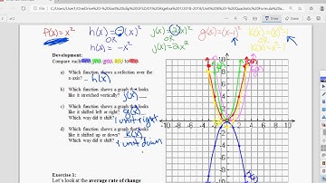Algebra 1 Unit 8 lesson 4 on video