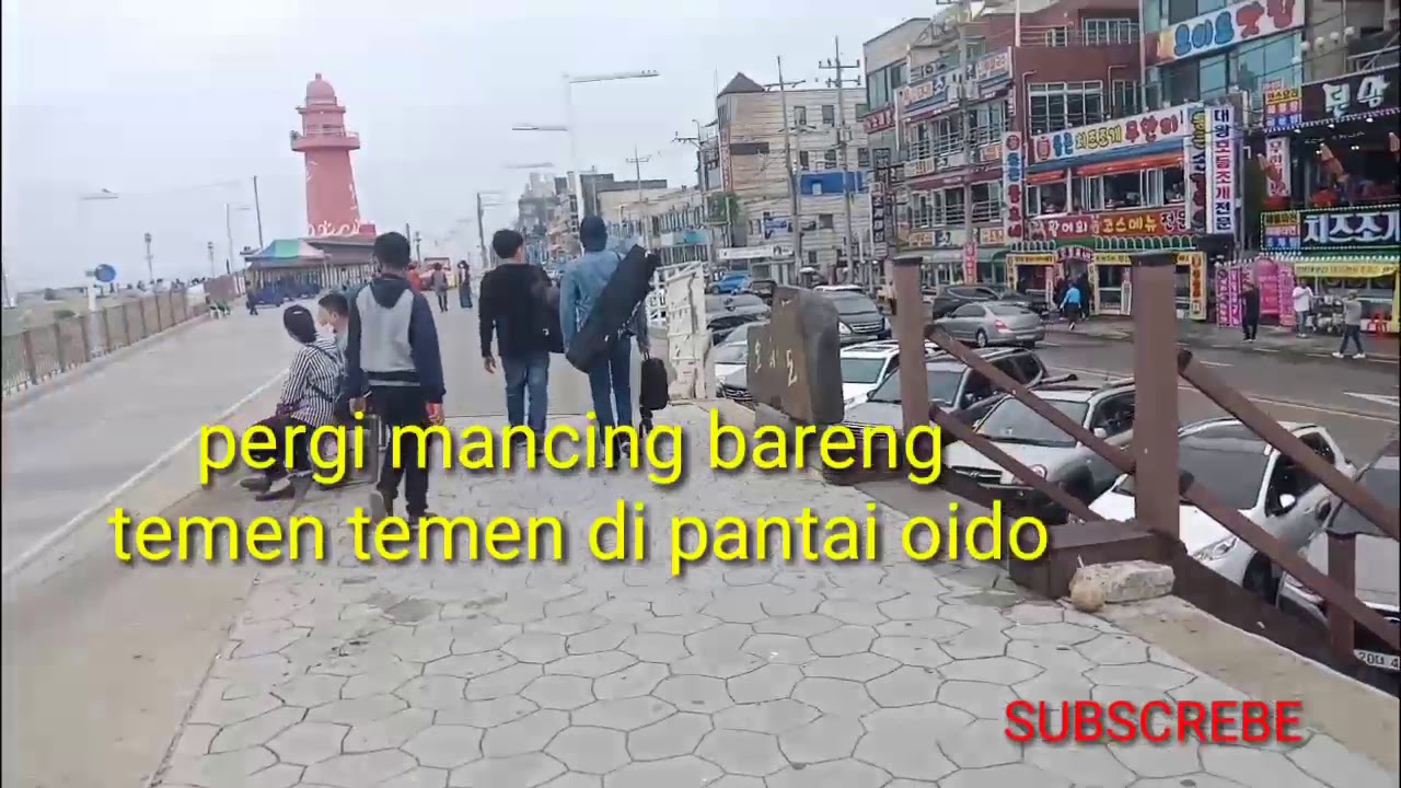 Mancing di pantai oido