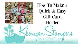 Quick & Easy Giftcard Holder
