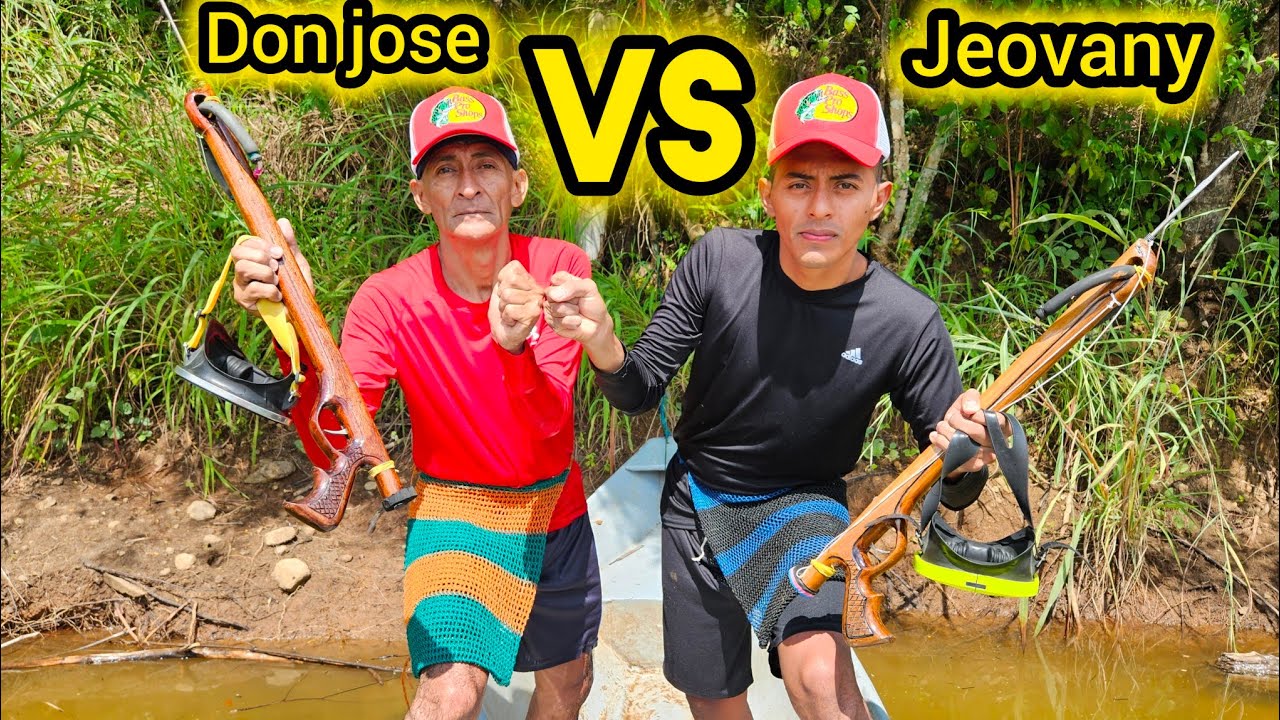 SUPER RETO pesca con arpón quien Pesque más GANA $100 🤑