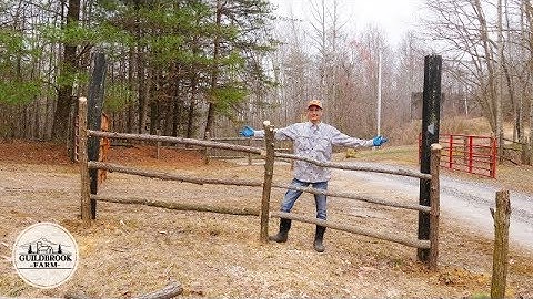 Making Rustic Wood Fence From Black Locust