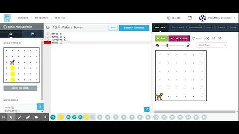 Lesson 1.2.4 - Make a Tower | CodeHS
