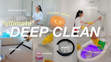 DEEP CLEAN MOTIVATION 🫧🧼 ultimate summer REFRESH + RESET routine, ENTIRE apartment cleaning 2025