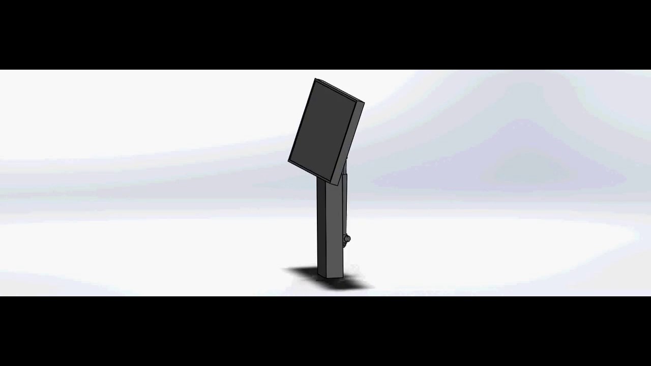 Электропривод изменения угла наклона МИТ Сенсорный стол - YouTube