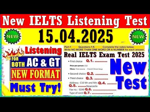 IELTS LISTENING PRACTICE