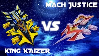 Crush Gear Nitro King Kaizer VS Mach Justice