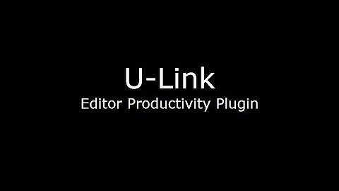 U-Link UE4 Editor Plugin Demo