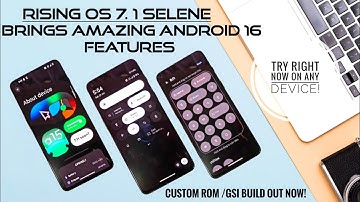 🎉Rising OS custom rom brings android 16 features any device
