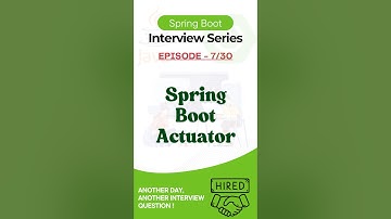 Actuator : The secret weapon for Spring Boot monitoring! #shorts