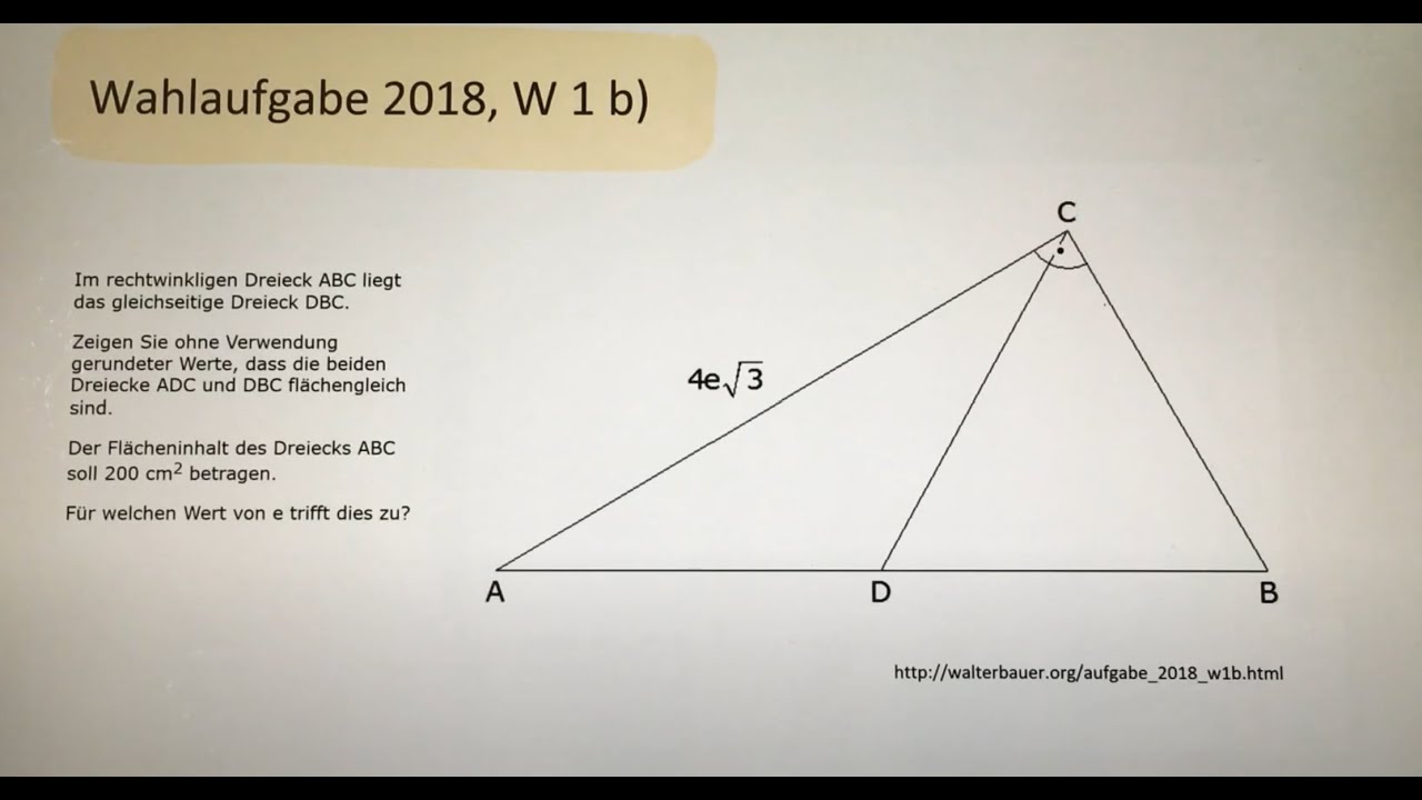 Trigonometrie - Rechnen mit besonderen Werten; Prüfungsaufgabe